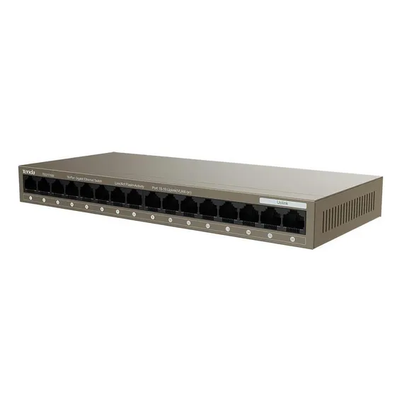 SWITCH 16 PORTAS GIGA 100/1000 TENDA TEG1016M Foto 1