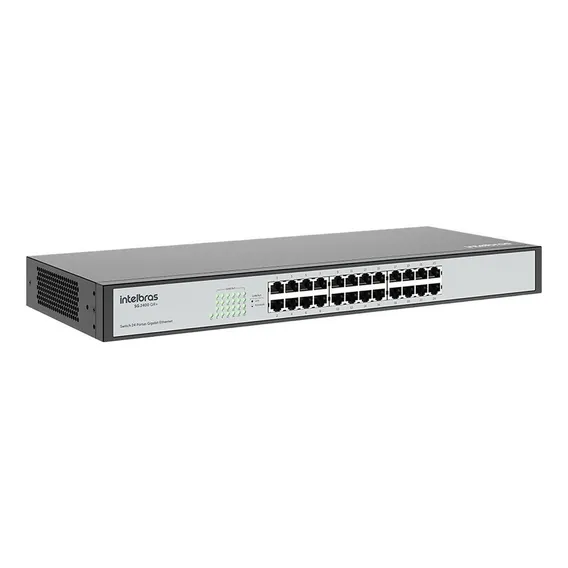 Switch 24 Portas Gigabit Sg2400 Qr+ Intelbras 1000 Mbps Foto 1
