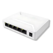 Switch 5 Portas Hub Internet Lan Rede Fast Rj45 1000mbps Foto mini  2
