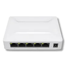 Switch 5 Portas Hub Internet Lan Rede Fast Rj45 1000mbps Foto mini  3