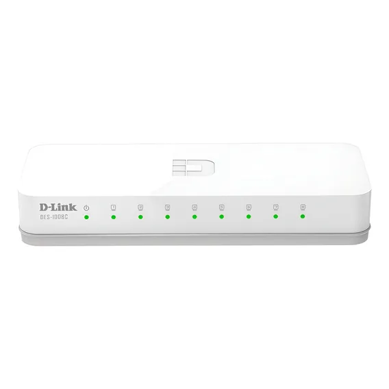 Switch de rede D-link DES-1008c com 8 portas Ethernet 10/100 Foto 1