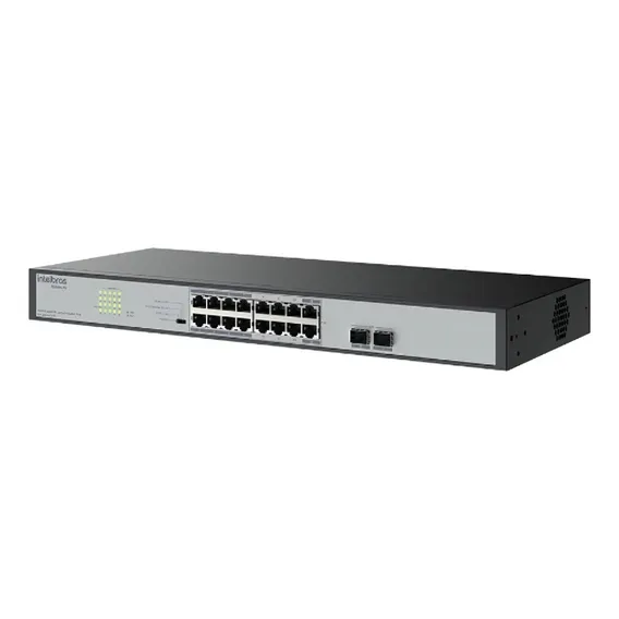 Switch Desktop 16 Portas Giga Poe 2 Sfp S1018g-pa Intelbras Foto 1