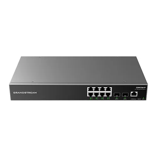 Switch Gigabit 8 Portas Poe Gerenciável Grandstream Gwn7801p Foto 1
