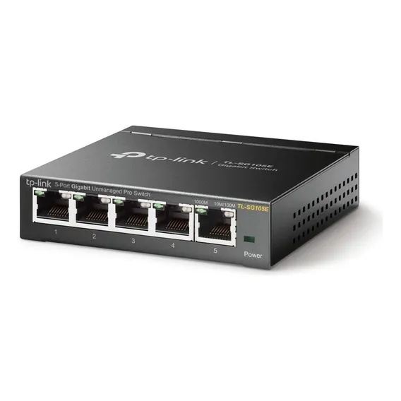Switch Gigabit Easy Smart Tl-sg105e de Mesa Com 5 Portas Tp-link 100v/240v Foto 1