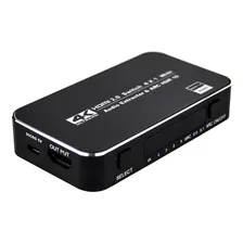 Switch Hub Hdmi 4 Portas 4k Arc Saida Audio Chave Seletora Foto mini 1