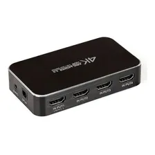 Switch Hub Hdmi 4 Portas 4k Arc Saida Audio Chave Seletora Foto mini 3