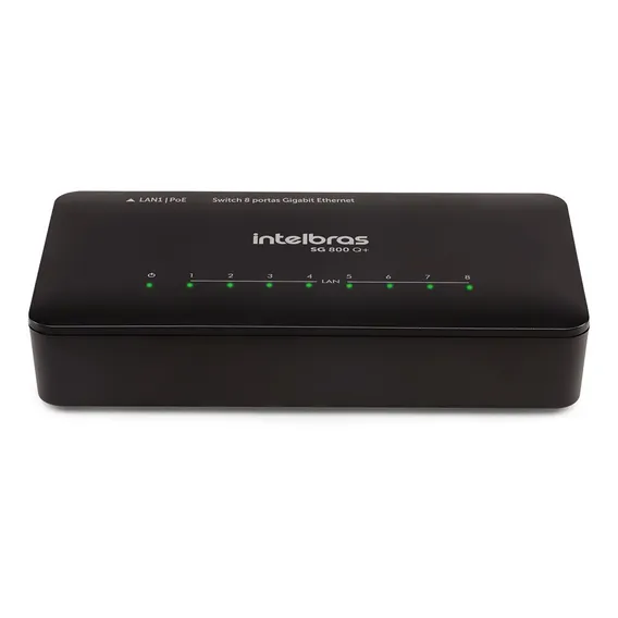 Switch Intelbras de 8 Portas Giga Não Gerenciável Sg 800 Q+ Foto 1