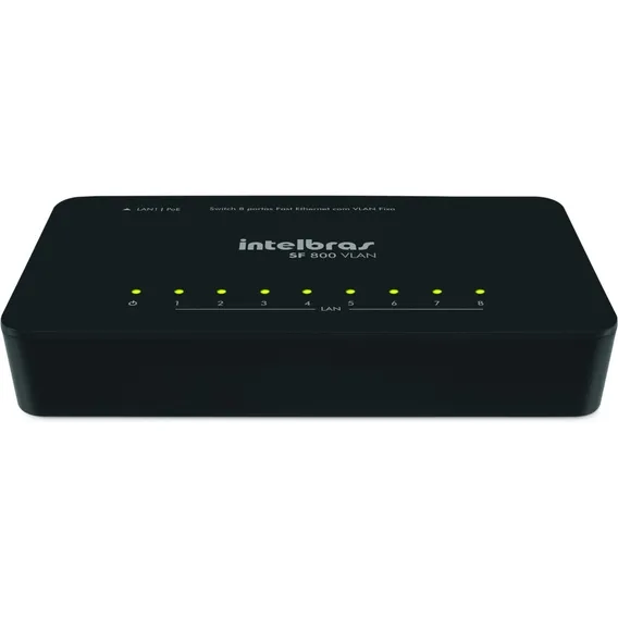 Switch Intelbras Sf 800 Vlan 8 Portas 10/100 Poe Passivo Qos Foto 1