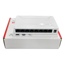 Switch Rede Rj45 8 Portas Rj45 10/100/1000 Divisor Internet Foto mini 1
