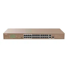 Switch Tenda 26 Portas Fast + 24 Portas Poe Tef1126p-24-250w Foto mini  2