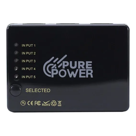 Switcher 5 Em 1, Hdmi, 4k/30hz, Pure Power, Pp-swt-002 Foto 1