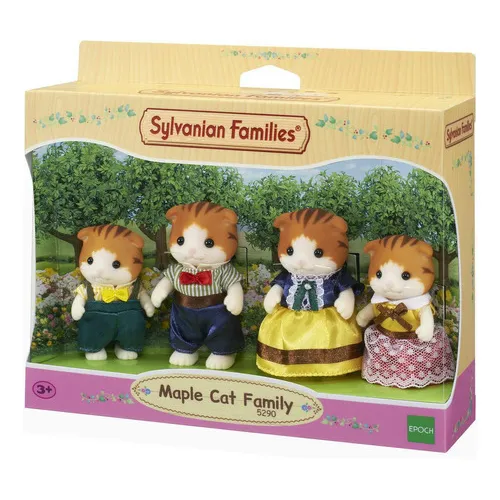 Sylvanian Families Bonecos FamÃlia Dos Gatos Castanhos Epoch Foto 1