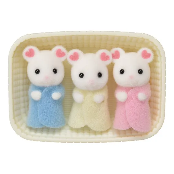Sylvanian Families Trigêmeos Rato Marshmallow 5337 Epoch Foto 1