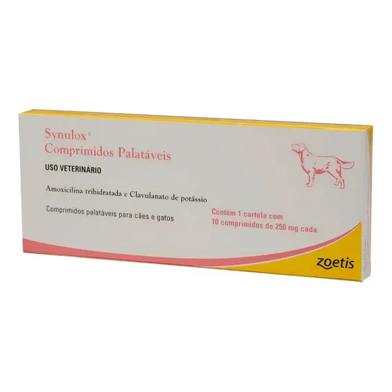 Synulox 250mg Com 10 Comprimidos Foto 1