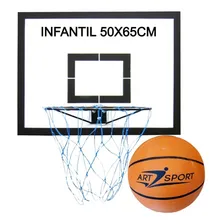 Tabela Basquete C/ Bola 7 Aro Rede 65x50cm Mdp 15mm Klopf Foto mini 2