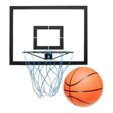Tabela Basquete C/ Bola 7 Aro Rede 65x50cm Mdp 15mm Klopf Foto mini 1