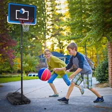 Tabela Cesta Basquete M贸vel Profissional Em A莽o Cesta Preto Foto mini 4
