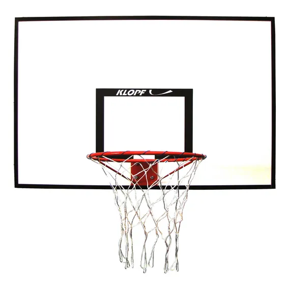 Tabela de Basquete Juvenil 1,20x0,80m em Compensado Naval Aro e Rede KLOPF 1023 Foto 1