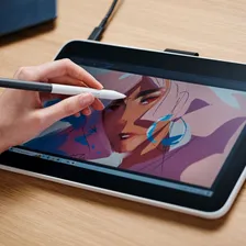 Tablet gráfico Wacom One Pen Display 12 DTC121w0a1 Foto mini  2