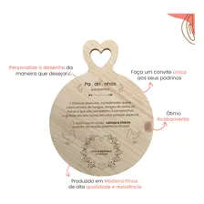 Tabua Convite Padrinhos Personalizado Festa Casamento Foto mini 4