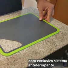Tabua Corte Antibacteriana Nanotecnologia Gourmet Verde Yuze Foto mini 3