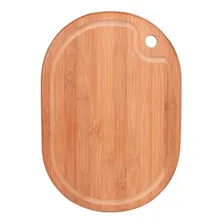 Tabua De Bamboo Oval 33x23cm Mor Foto mini  3
