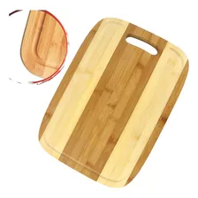 Tábua De Bambu P/ Corte Churrasco Legumes Com Pegador- Clink Cor Marrom Foto mini 4