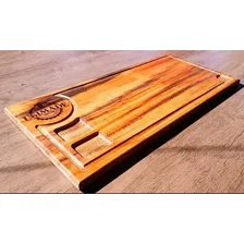 Tábua De Carne Corte Personalizada Tamanho Grande 55x27 Cor Marrom Tabua churrasco Foto mini  2