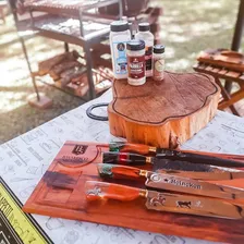 Tabua De Churrasco Rustica De Madeira Nobre Personalizada Nome Do Desenho Tábua Churrasco Foto mini 3