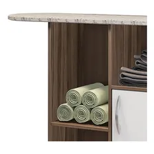 Tábua De Passar Roupas 1 Porta Florence Nogal/branco-notável Foto mini 2