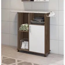 Tábua De Passar Roupas 1 Porta Florence Nogal/branco-notável Foto mini 3