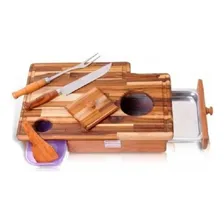 Tábua Inteligente Para Churrasco Baby Grill Com Faca Foto  mini 1