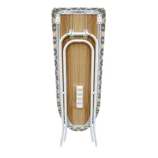 Tabua Mesa Passar Roupa Extra Forte + Porta Ferro De Passar Cor Branco Liso Foto mini 4