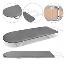 Tabua Mesa Passar Roupa Utilaço Portátil Dobrável Cama Porta Ferro Foto mini 1