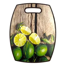 Tábua Oval Estampada Para Corte Plástico Resistente Cor Limão Foto  mini 1