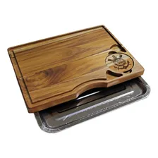 Tábua Para Churrasco Personalizada Com Bandeja Bandeinox Foto  mini 1