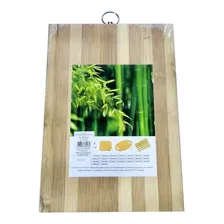 Tábua Para Corte De Carnes Listrada Em Bambu 30x20 Cozinha Cor Marrom Foto mini 1