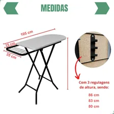 Tábua Passadeira Roupas Grande Dobrável Suporte Ferro Passar Foto mini 2