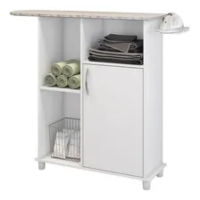 Tábua Passar Roupa Estante Branco Florence Elegância Notável Móveis Foto mini 3