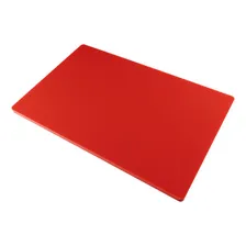 Tábua Placa De Polietileno Carnes 50x30 Espessura 10mm Cor Vermelho Foto mini  3