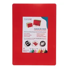 Tábua Placa De Polietileno Carnes 50x30 Espessura 10mm Cor Vermelho Foto mini  2