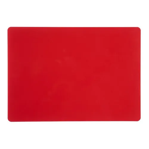 Tábua Placa De Polietileno Carnes 50x30 Espessura 10mm Cor Vermelho Foto 1