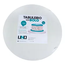 Tabuleiro Cake Board Redondo Em Mdf Para Bolo Doces 55 Cm Cor Branco Foto mini 3