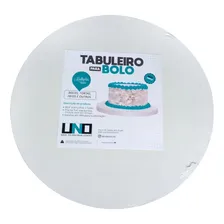 Tabuleiros Uno Redondo Para Bolo 3-30 3-35 Em Mdf Branco Foto  mini 1