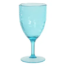 Taca Acrilico 400ml Martelado (azul) Florarte Foto  mini 1
