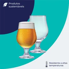 Taça Cerveja Personalizada Chopp Barcelona Vidro Jogo 6 Pçs Foto mini 4