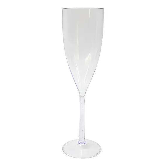 Taça Champanhe Espumante Acrílico 180ml Transparente Premium Foto 1
