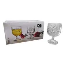 Taça De Vidro Sunstar Trabalhado 6 Un. Vidro Primeira Linha Foto mini  2
