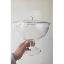 Taça Grande Acrílico Doceira Doces Cristal C/ Tampa Foto mini 4