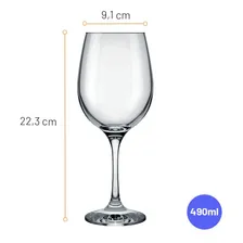 Taca Grande Barone Agua 490ml Cx C/12pçs - Nadir Figueiredo Foto mini  3